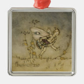 Arthur Rackham | Fairy, afbeelding uit 'A Midsu' Metalen Ornament (Voorkant)