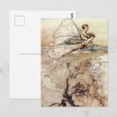 Arthur Rackham Fairy en Baby Flying Briefkaart (Voorkant / Achterkant)