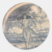  Arthur Rackham Fairy Ronde Sticker (Voorkant)