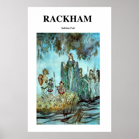 Arthur Rackham Fairy Sabrina Fair - Vintage Kunst Poster (Voorkant)