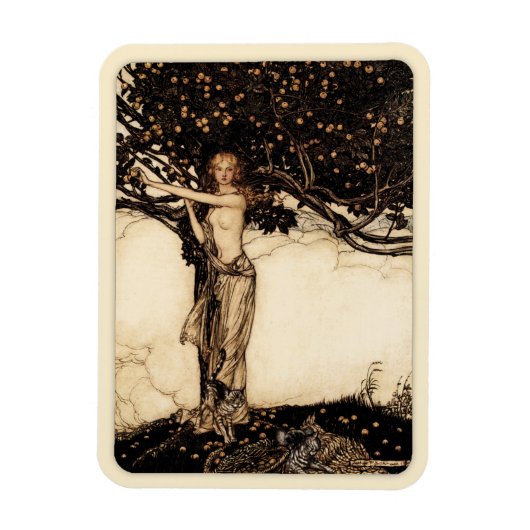 Arthur Rackham Freya CC0543 Fridge Art Collectie Magneet (Verticaal)