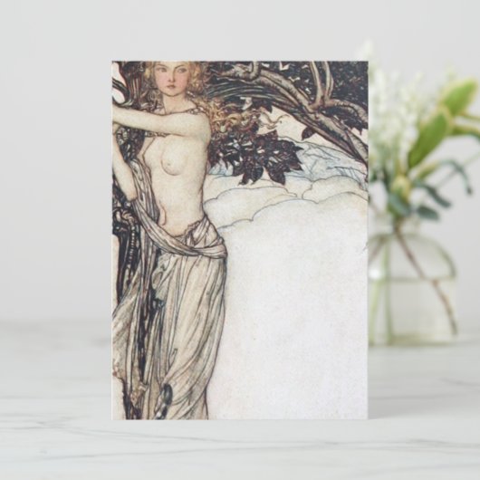 Arthur Rackham Freya The Fair One Kaart (Staand voorkant)