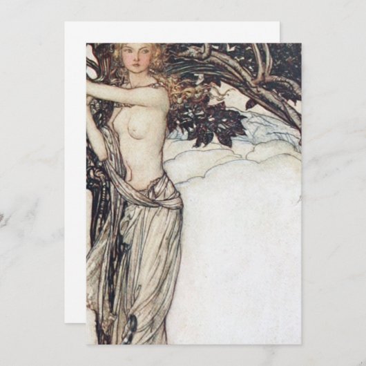 Arthur Rackham Freya The Fair One Kaart (Voorkant / Achterkant)
