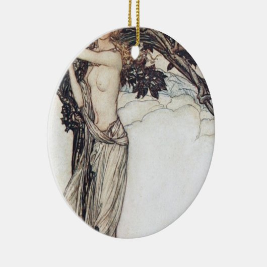 Arthur Rackham Freya The Fair One Keramisch Ornament (Rechts)