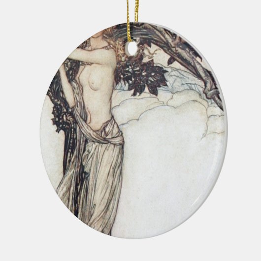 Arthur Rackham Freya The Fair One Keramisch Ornament (Links)