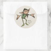Arthur Rackham Gnome (kleur) Brothers Grimm CC0995 Ronde Sticker (Tas)