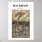 Arthur Rackham - Het Zee Dragon - kunst Poster (Voorkant)