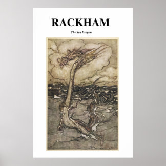 Arthur Rackham - Het Zee Dragon -  kunst Poster