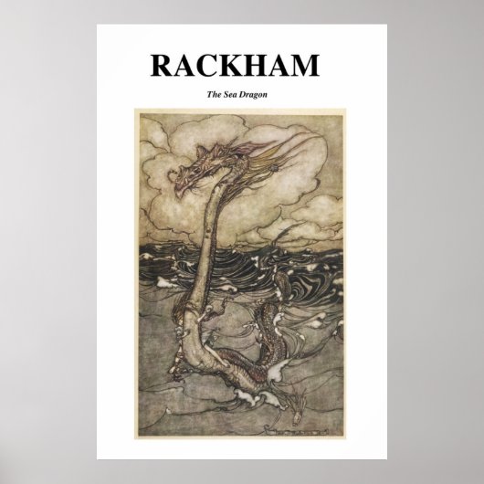 Arthur Rackham - Het Zee Dragon -  kunst Poster (Voorkant)
