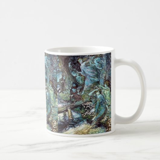 Arthur rackham, "Hout Nymfen" Koffiemok (Rechts)