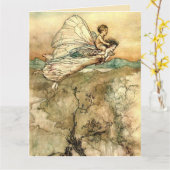 Arthur Rackham Illustratie Midsummer Nights Dream Kaart (Gele Bloem)