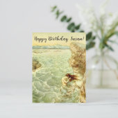 Arthur Rackham Illustratie Nymph op een rots Feestdagenkaart (Staand voorkant)