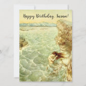 Arthur Rackham Illustratie Nymph op een rots Kaart (Voorkant)