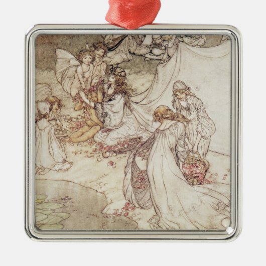 Arthur Rackham | Illustratie voor een Fairy Tale,  Metalen Ornament (Voorkant)