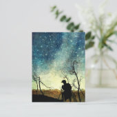 Arthur Rackham Illustration NIght Silhouette Briefkaart (Staand voorkant)