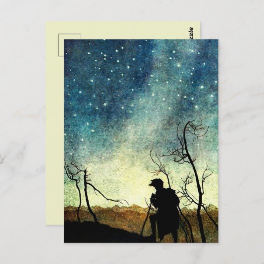 Arthur Rackham Illustration NIght Silhouette Briefkaart (Voorkant / Achterkant)