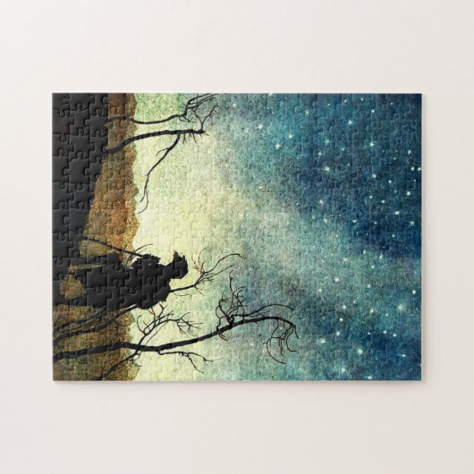 Arthur Rackham Illustration NIght Silhouette Legpuzzel (Horizontaal)