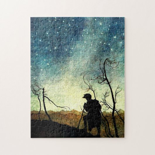 Arthur Rackham Illustration NIght Silhouette Legpuzzel (Verticaal)