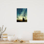 Arthur Rackham Illustration NIght Silhouette Poster (Keuken)