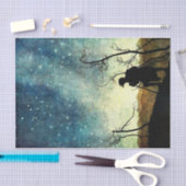 Arthur Rackham Illustration NIght Silhouette Tissuepapier (Craft)