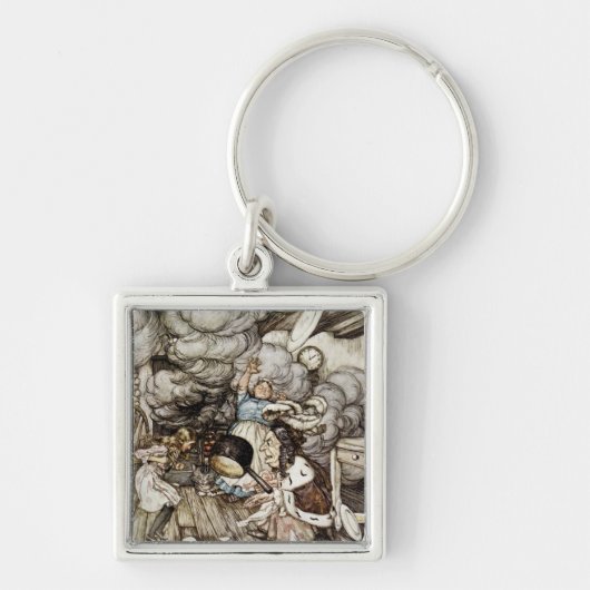 Arthur Rackham | In de keuken van de hertogin, ill Sleutelhanger (Voorkant)