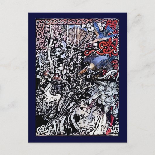 Arthur Rackham Irish Fayry tales Illustration Briefkaart (Voorkant)