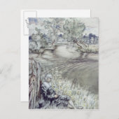 Arthur Rackham |Izaak Walton wijst op een F Briefkaart (Voorkant / Achterkant)