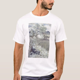 Arthur Rackham  Izaak Walton wijst op een F T-shirt