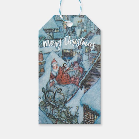  Arthur Rackham Kerst Cadeaulabel (Voorkant)