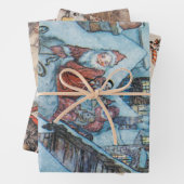  Arthur Rackham Kerst Inpakpapier Vel (In situ)