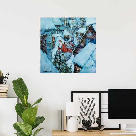 Arthur Rackham kerstaeve Art Poster (Thuiskantoor)