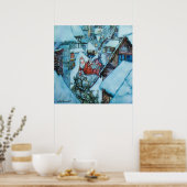 Arthur Rackham kerstaeve Art Poster (Keuken)