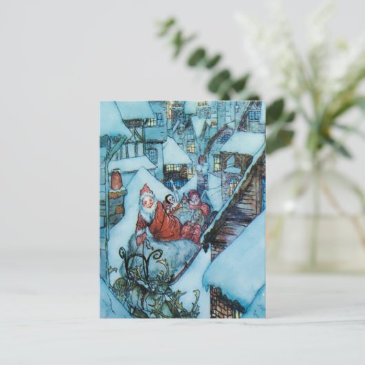 Arthur Rackham Kerstavond Kunst Briefkaart (Staand voorkant)