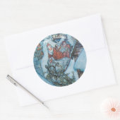  Arthur Rackham Kerstgroeten Ronde Sticker (Envelop)