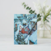Arthur Rackham kerstnacht kunst Briefkaart (Staand voorkant)