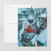 Arthur Rackham kerstnacht kunst Briefkaart (Voorkant / Achterkant)