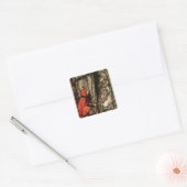 Arthur Rackham | Kleine rode rijkap Vierkante Sticker (Envelop)