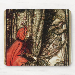 Arthur Rackham   Kleine rode rondhood Muismat