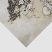 Arthur Rackham-kunst uit "Het kleine witte vogeltj Tissuepapier (Detail)