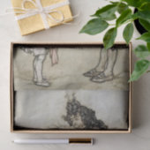 Arthur Rackham-kunst uit "Het kleine witte vogeltj Tissuepapier (Geschenk)