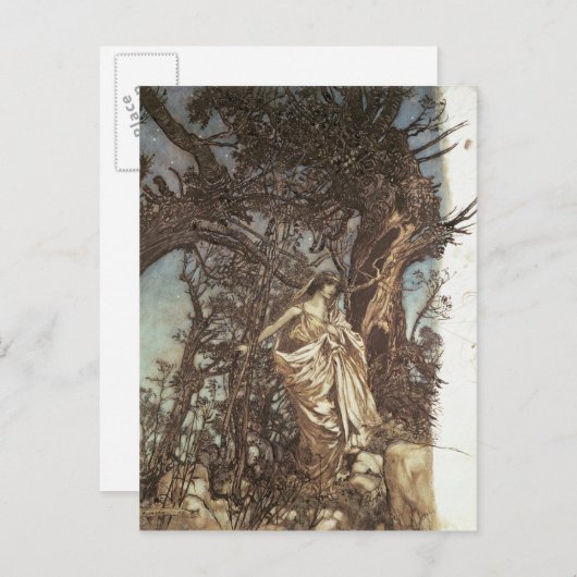 Arthur Rackham | Nooit zo vermoeid, nooit zo beroe Briefkaart (Voorkant / Achterkant)