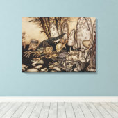 Arthur Rackham | Peter Pan in Kensington-tuinen Canvas Afdruk (Insitu (Houten vloer))