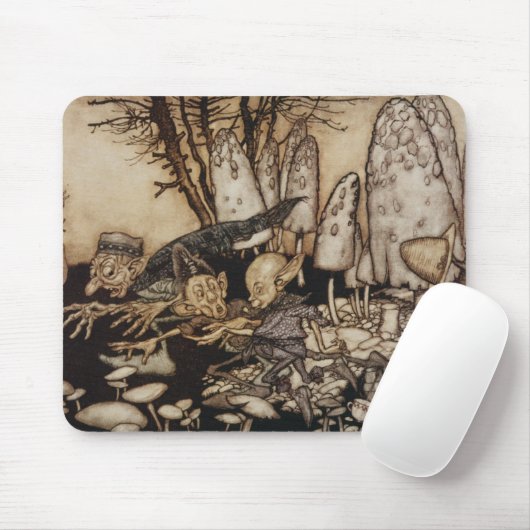 Arthur Rackham | Peter Pan in Kensington-tuinen Muismat (Met muis)