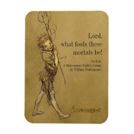 Arthur Rackham Puck Lord, wat voor gek CC0951 Frid Magneet