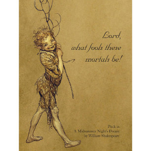 Arthur Rackham Puck Lord what fools CC0950 Small Poster