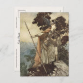 Arthur Rackham Richard Wagner Brünnhilde Viking Briefkaart (Voorkant / Achterkant)
