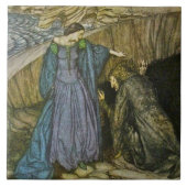 Arthur Rackham Romance van King Arthur Ceramic Til Tegeltje (Voorkant)