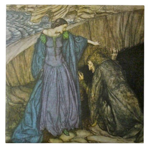 Arthur Rackham Romance van King Arthur Ceramic Til Tegeltje