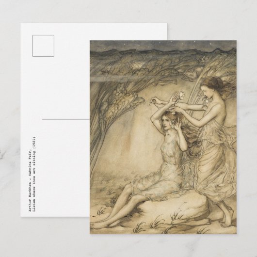 Arthur Rackham - Sabrina Fair Briefkaart (Voorkant / Achterkant)