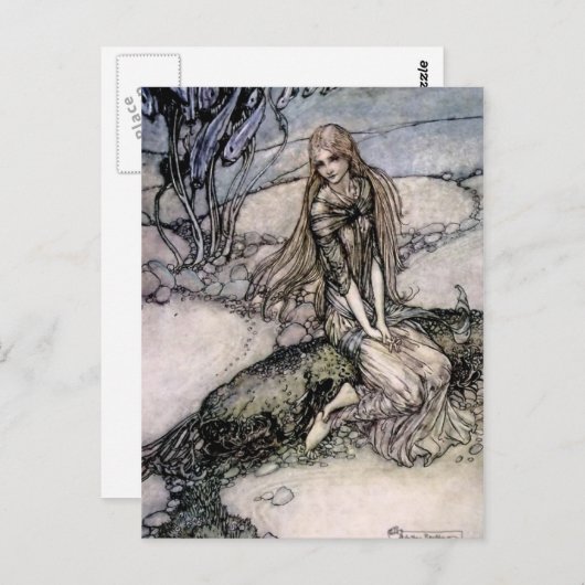 Arthur Rackham-sprookjeskunst uit “Undine” Briefkaart (Voorkant / Achterkant)
